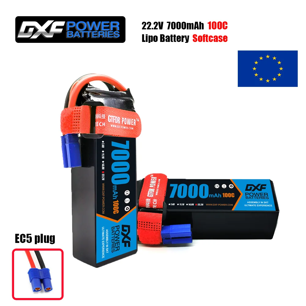 6S Lipo Battery 22.2V 5000Mah - DXF 6S Lipo 배터리 22.2V 7000mAh