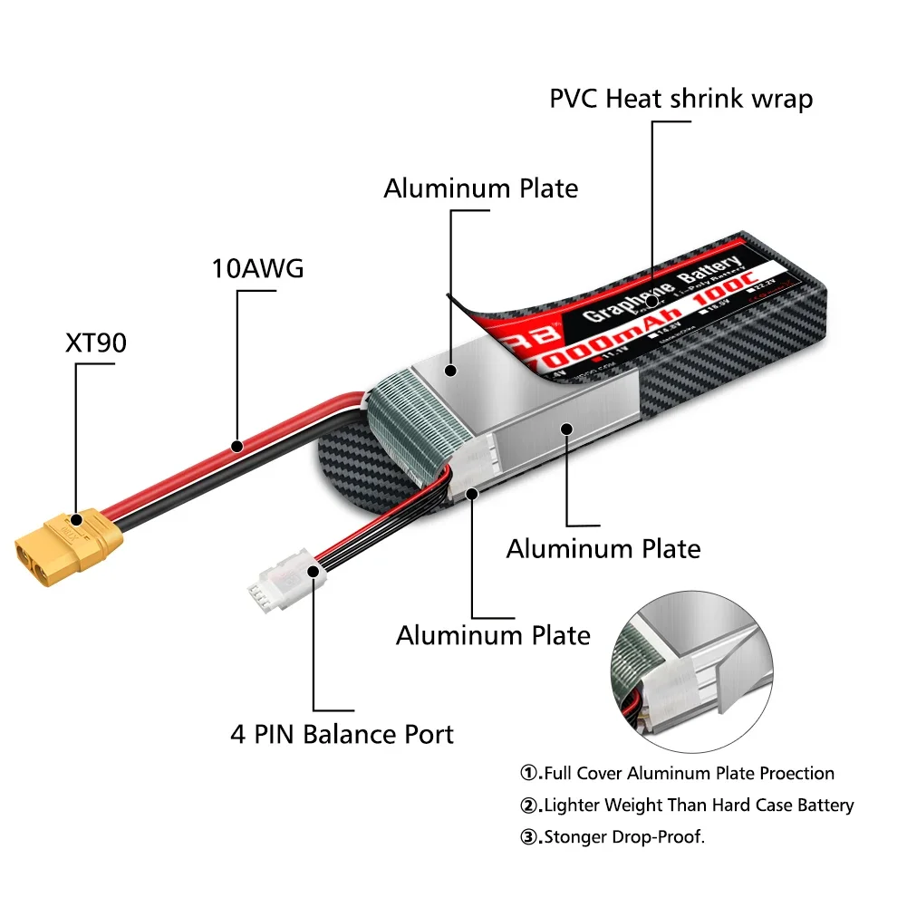 그래핀 배터리 2S 3S 4S 6S RC 리포 3300 - 4S Lipo Battery 14.8V 6000Mah 리뷰 및 가격